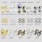 1900 Pieces Kit with 5 colors 150 Pcs Lobster Claw Clasps 12mm and 1250 Pcs Open Jump Rings 5mm and 500 Pcs Iron Fold Over Cord Ends for Leather 3mm for Jewelry Making Findings